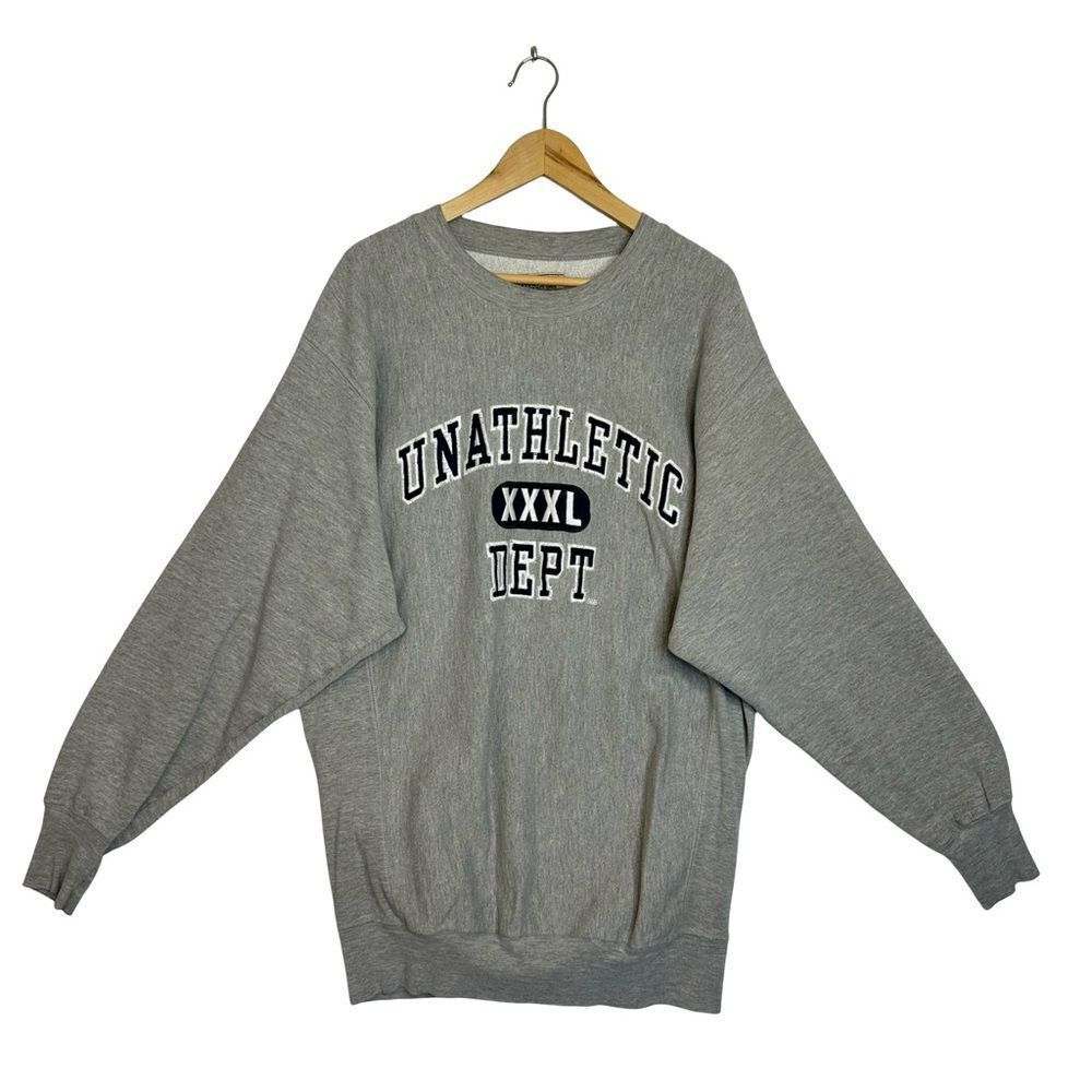 STEVE and BARRY’S Gray Unathletic Dept Gray Crewneck Sweatshirt Size XL